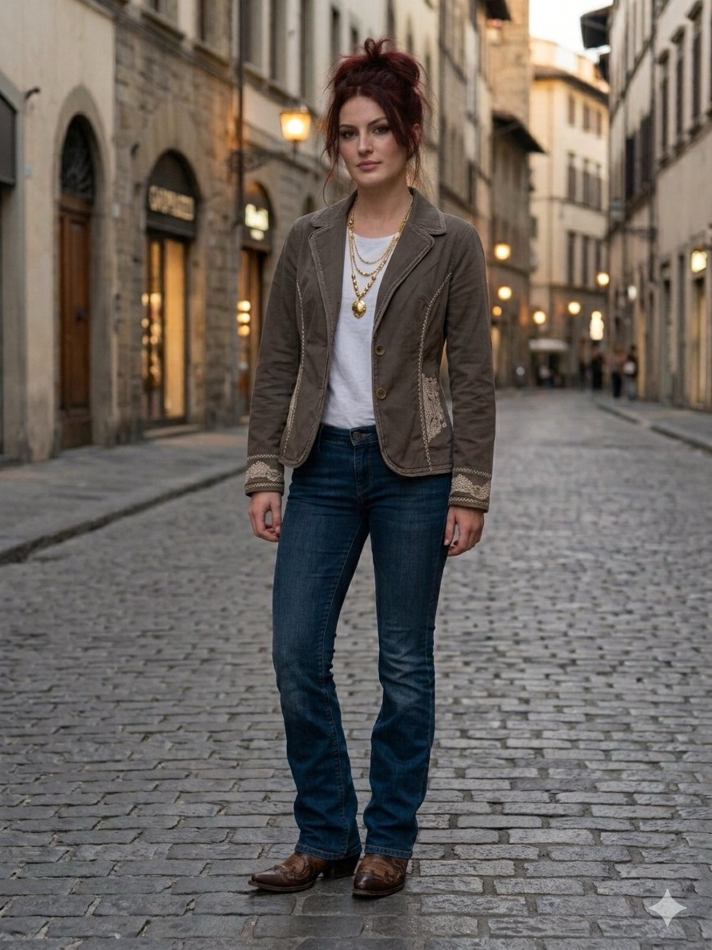 Love Stitch Embroidered Blazer